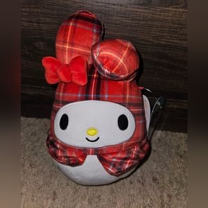 NWT Sanrio’s My Melody in Red Plaid 8" Holiday Squishmallow